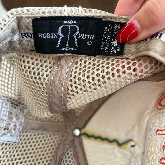 Robin Ruth Distressed Trucker Hat - Picture 7 of 7